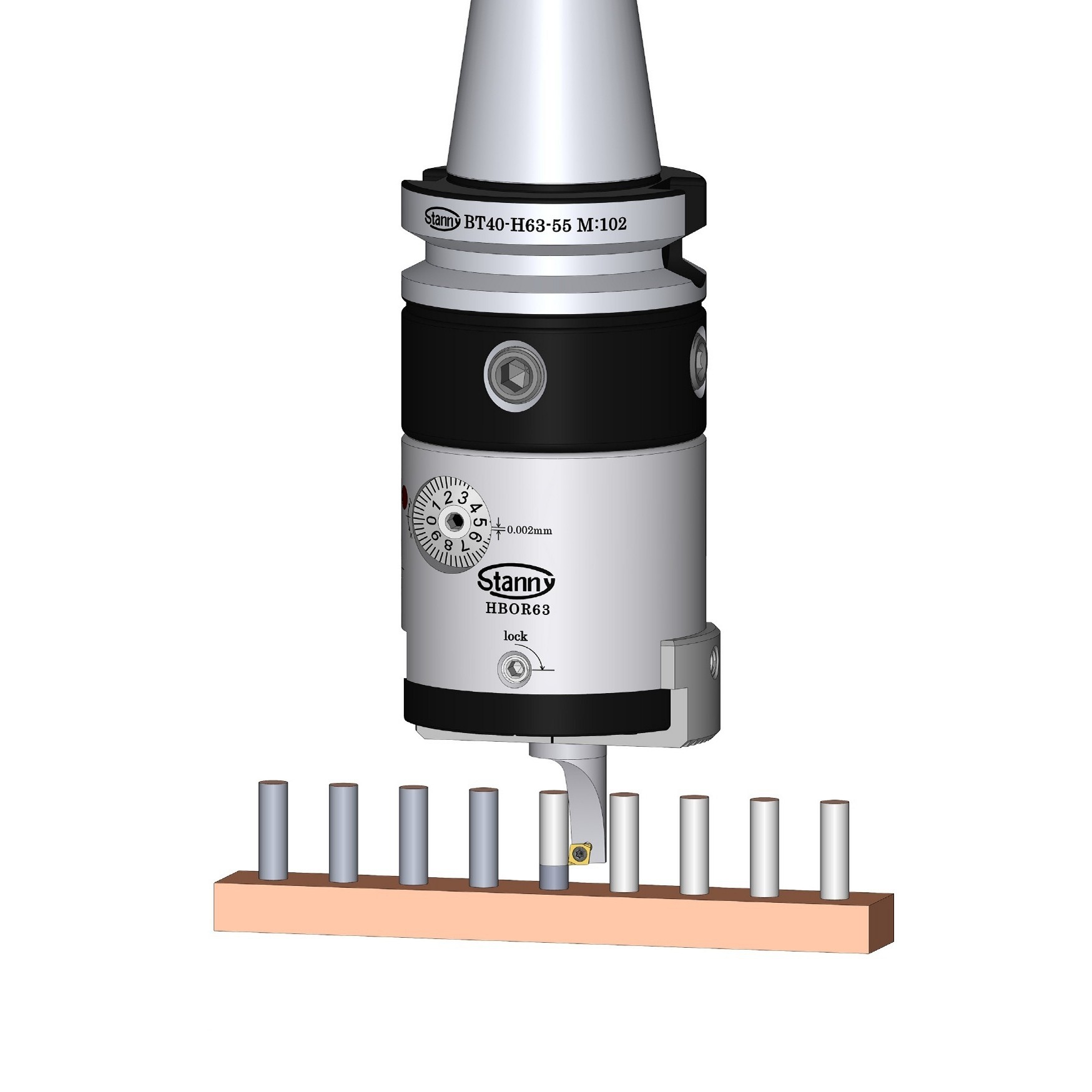 Micro-Finishing Cutter Fine Boring System-Cutting Outer HBOR-BL1600 ...